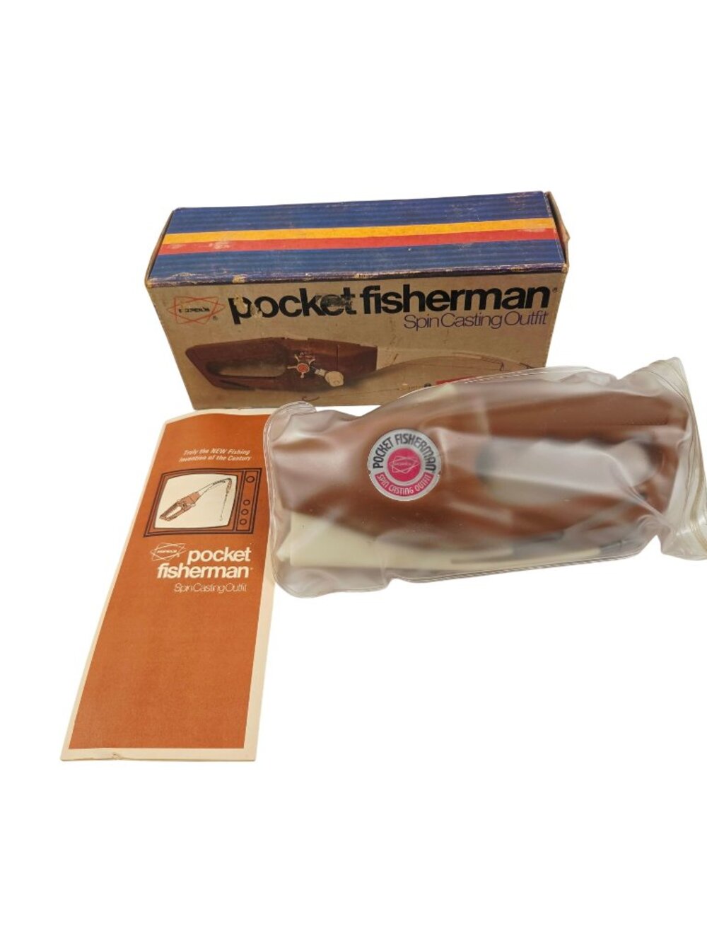 Popeil Pocket Fisherman Spin Casting Outfit Retro Outdoor Box Instructions